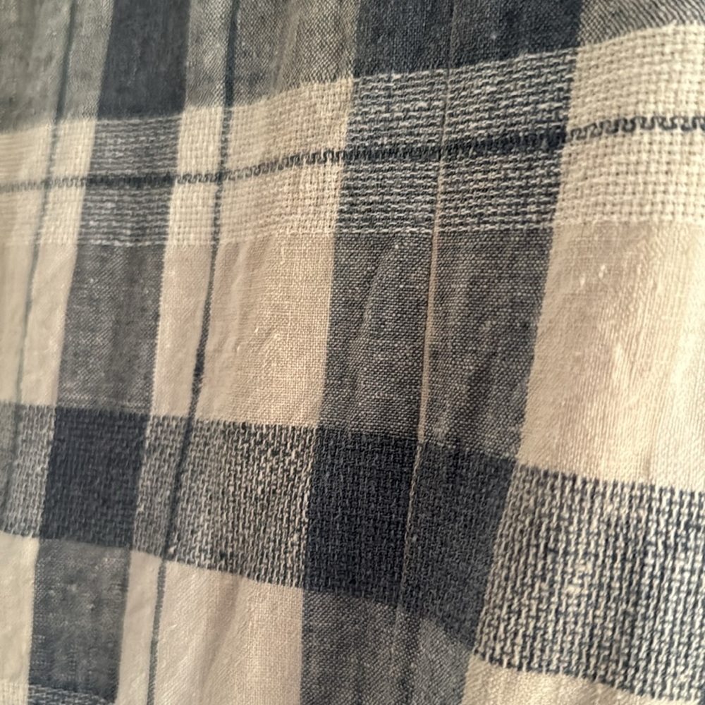 Vintage! San Moire Long Plaid Blazer Size L - Picture 9 of 13